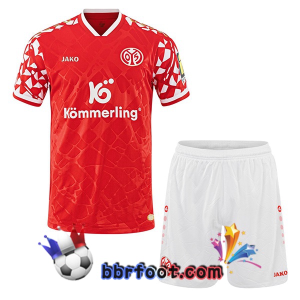 Maillot Foot FSV Mainz 05 Enfant Domicile Rouge 2025/2026