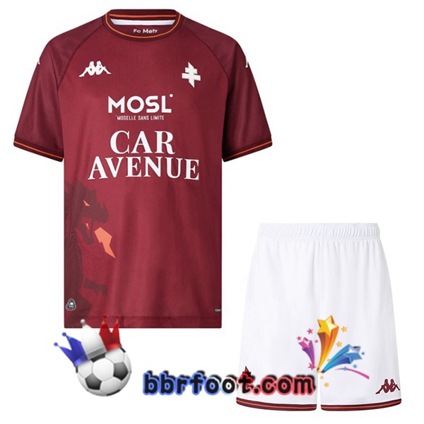 Maillot Foot FC Metz Enfant Domicile Marron 2025/2026