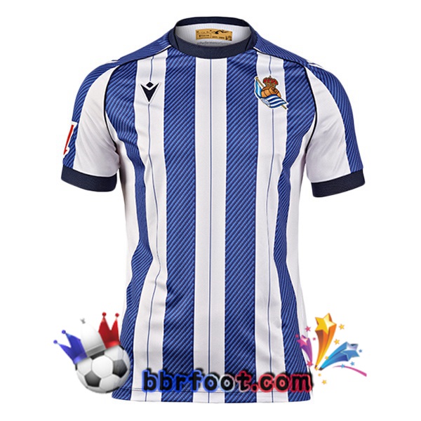 Maillot Foot Real Sociedad Domicile Bleu Blanc 2025/2026