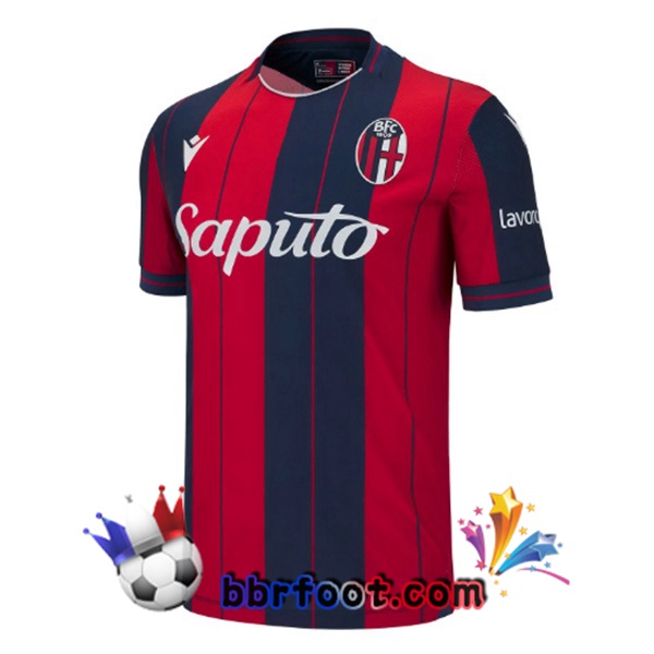 Maillot Foot Bologne Domicile Rouge Bleu Royal 2025/2026