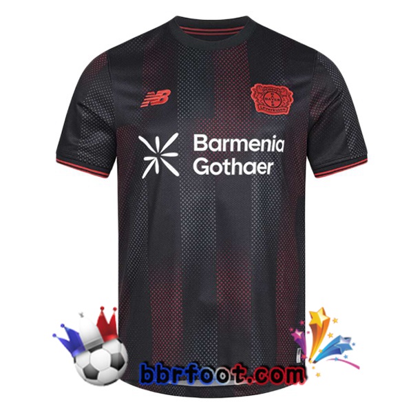 Maillot Foot Bayer 04 Leverkusen Domicile Noir 2025/2026