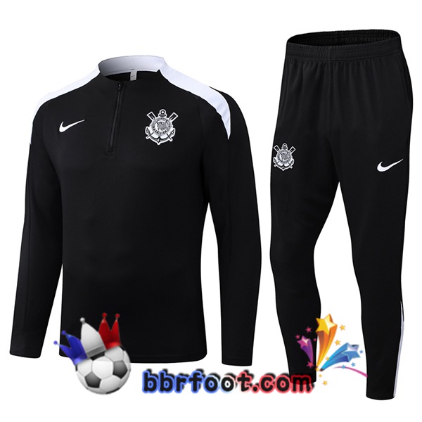 Survetement Foot Corinthians Noir 2025/2026