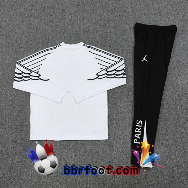 Survetement Foot Jordan Paris PSG Blanc 2025/2026