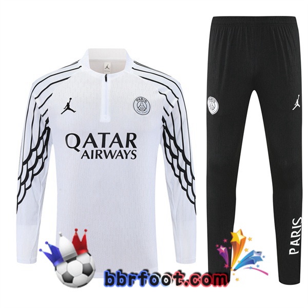 Survetement Foot Jordan Paris PSG Blanc 2025/2026
