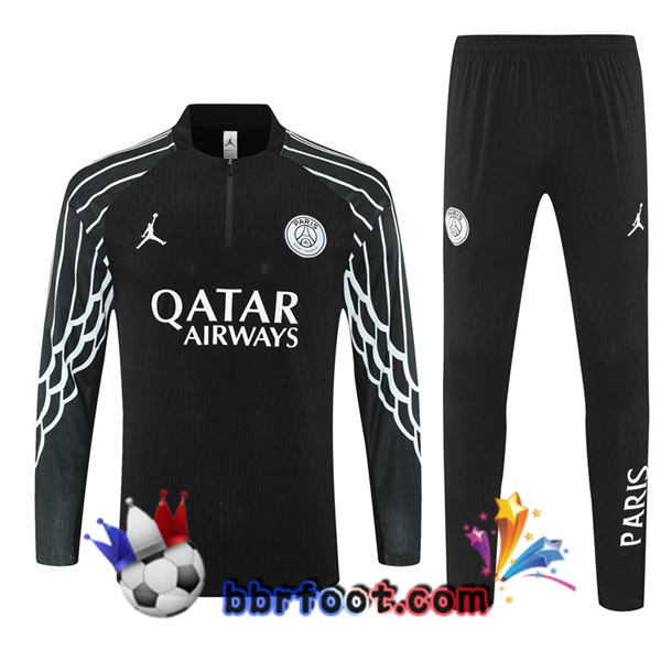 Survetement Foot Jordan Paris PSG Noir 2025/2026