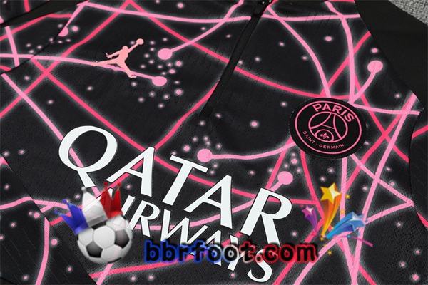 Survetement Foot Jordan Paris PSG Noir Rose 2025/2026