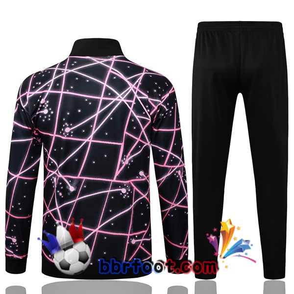 Survetement Foot - Veste Jordan Paris PSG Noir Rose 2025/2026