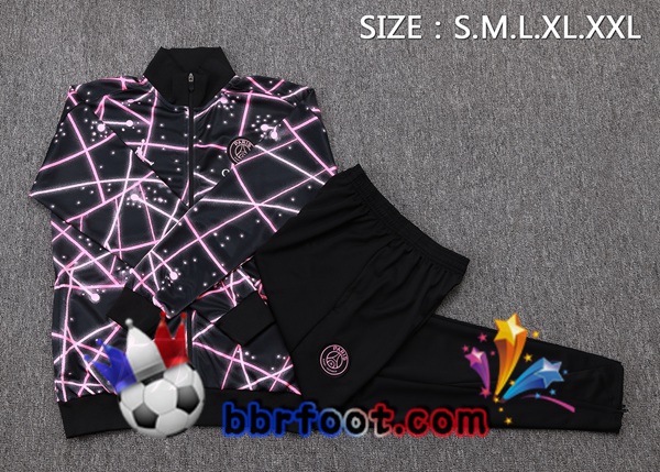 Survetement Foot - Veste Jordan Paris PSG Noir Rose 2025/2026