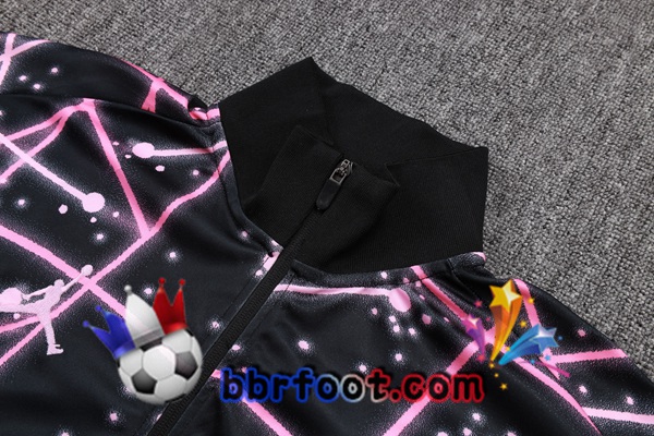 Survetement Foot - Veste Jordan Paris PSG Noir Rose 2025/2026