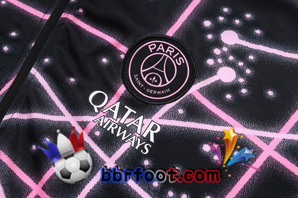 Survetement Foot - Veste Jordan Paris PSG Noir Rose 2025/2026