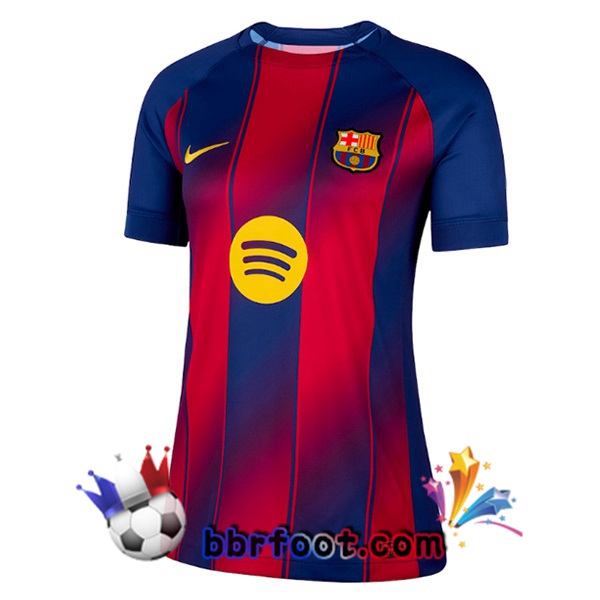 Maillot Foot FC Barcelone Femme Domicile Bleu Rouge 2025/2026