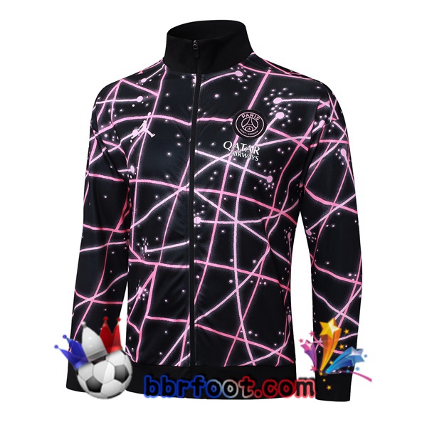 Veste Foot Jordan Paris PSG Noir Rose 2025/2026
