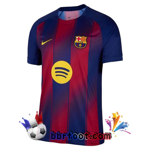Maillot Foot FC Barcelone Domicile Bleu Rouge 2025/2026