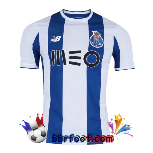 Maillot Foot FC Porto Retro Domicile Blanc Bleu 2017-2018