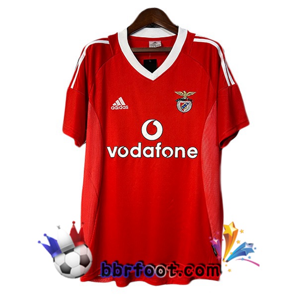 Maillot Foot S.L Benfica Retro Domicile Rouge 2002-2003
