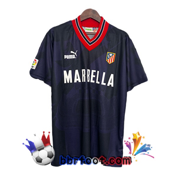 Maillot Foot Atletico Madrid Retro Third Bleu Royal 1995-1996