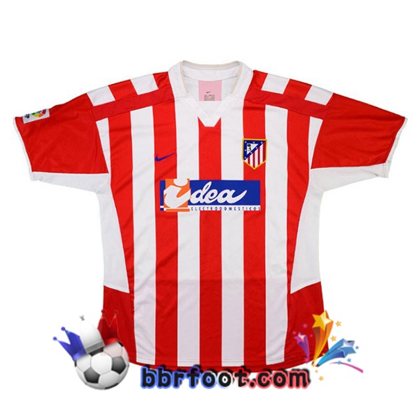 Maillot Foot Atletico Madrid Retro Domicile Rouge 2002-2003