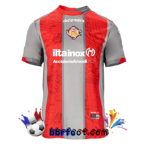 Maillot Foot US Cremonese Domicile Orange Gris 2025/2026