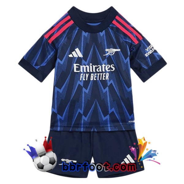 Maillot Foot Arsenal Enfant Exterieur Bleu Royal 2025/2026