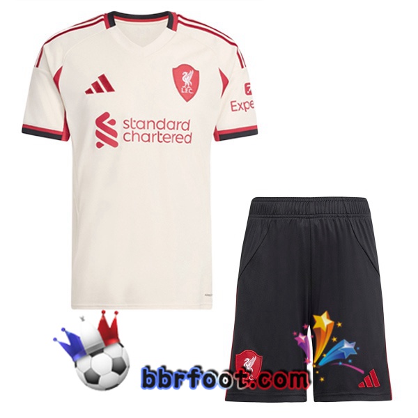 Maillot Foot FC Liverpool Enfant Exterieur Jaune 2025/2026