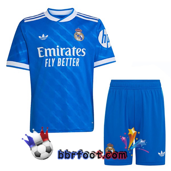 Maillot Foot Real Madrid Enfant Third Bleu 2025/2026