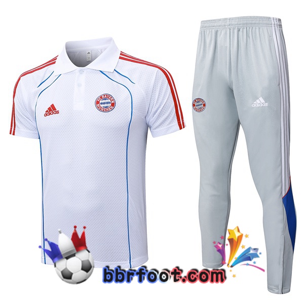 Polo Foot Bayern Munich + Pantalon Blanc 2025/2026