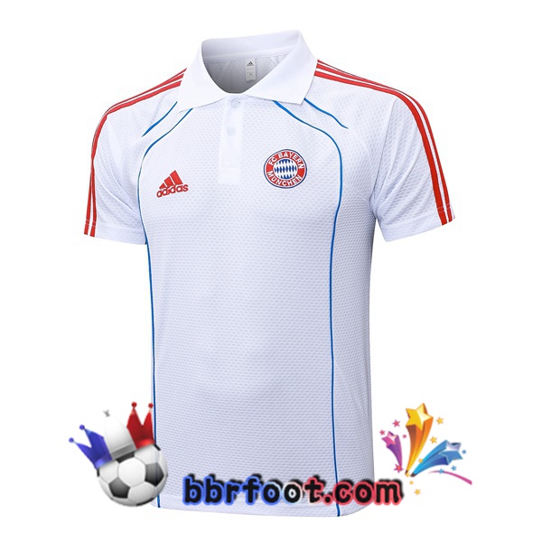 Polo Foot Bayern Munich Blanc 2025/2026