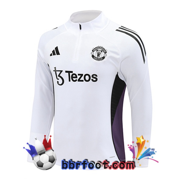 Sweatshirts Homme Manchester United Blanc 2025/2026
