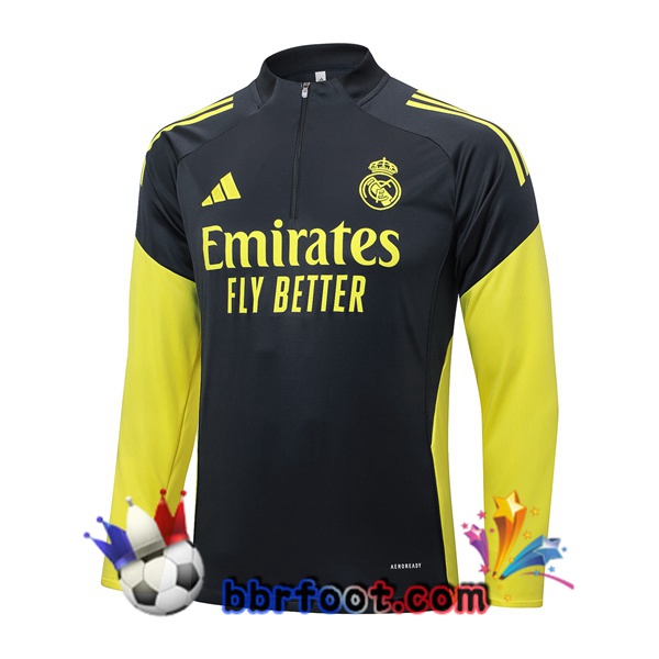 Sweatshirts Homme Real Madrid Gris Jaune 2025/2026