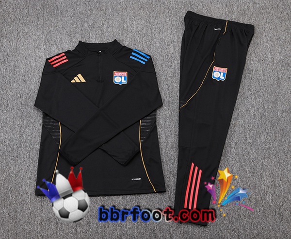 Survetement Foot Lyon OL Noir 2025/2026