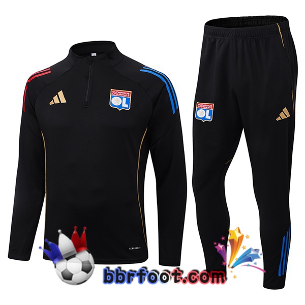 Survetement Foot Lyon OL Noir 2025/2026