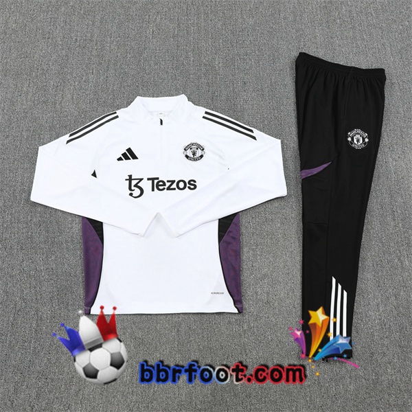 Survetement Foot Manchester United Blanc 2025/2026