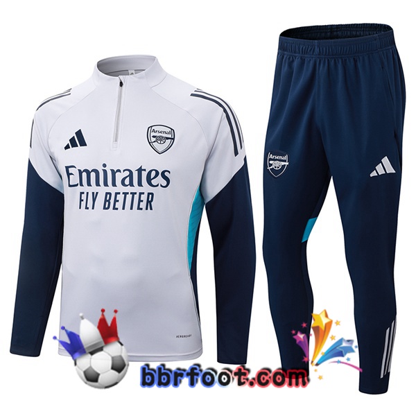 Survetement Foot Arsenal Blanc 2025/2026