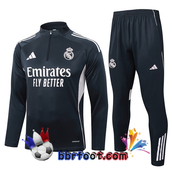 Survetement Foot Real Madrid Gris 2025/2026