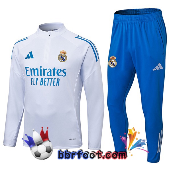 Survetement Foot Real Madrid Blanc 2025/2026