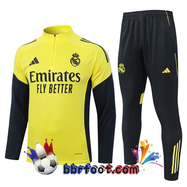 Survetement Foot Real Madrid Jaune 2025/2026