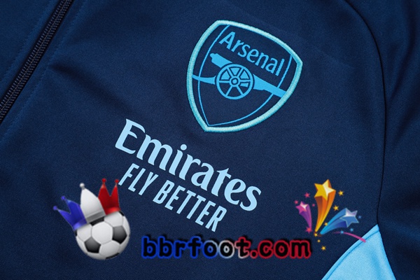 Survetement Foot - Veste Arsenal Bleu Royal 2025/2026