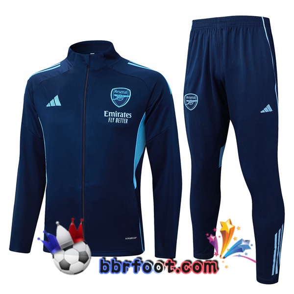 Survetement Foot - Veste Arsenal Bleu Royal 2025/2026