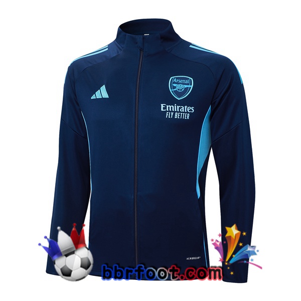 Veste Foot Arsenal Bleu Royal 2025/2026