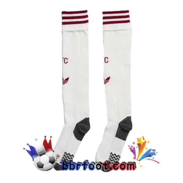 Chaussettes Foot Arsenal Third Blanc 2025/2026