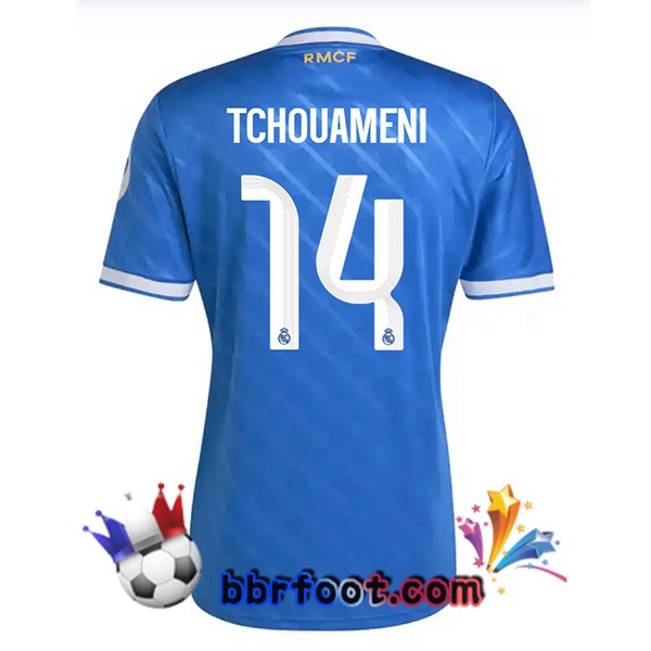 Maillot Foot Real Madrid (Tchouameni 14) Third Bleu 2025/2026