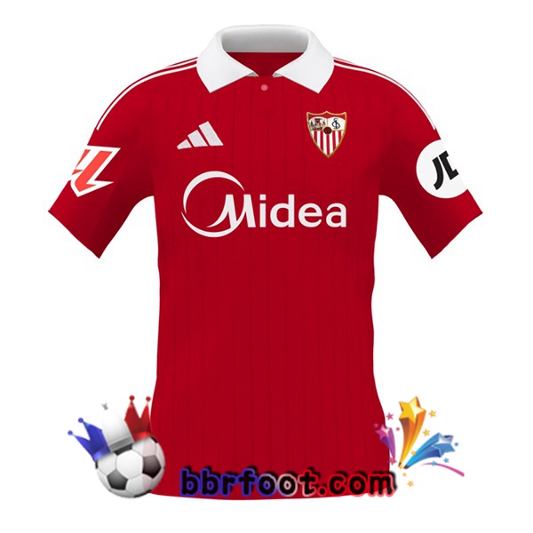 Maillot Foot Sevilla FC Exterieur Rouge 2025/2026