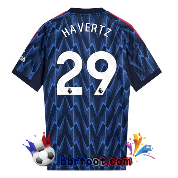 Maillot Foot Arsenal (HAVERTZ 29) Exterieur Bleu Royal 2025/2026