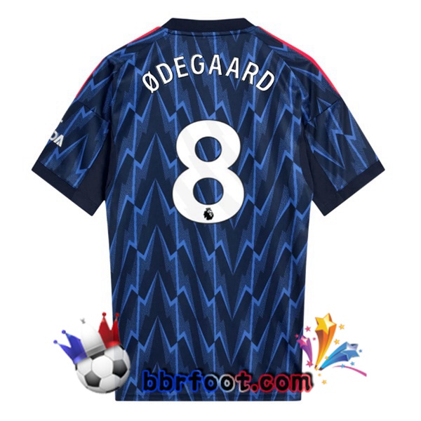 Maillot Foot Arsenal (ØDEGAARD 8) Exterieur Bleu Royal 2025/2026