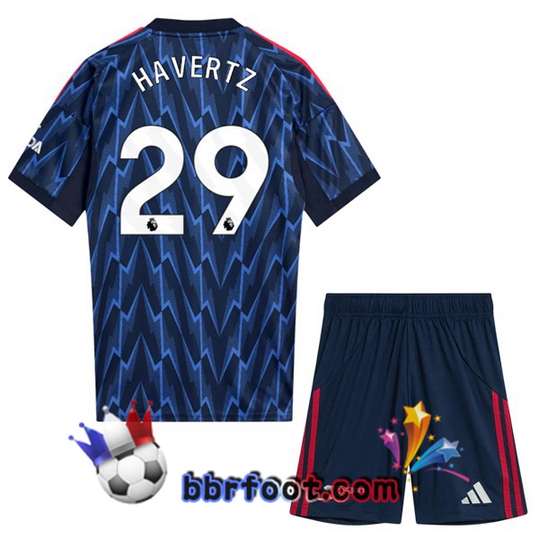 Maillot Foot Arsenal (HAVERTZ 29) Enfant Exterieur Bleu Royal 2025/2026 Maillot Foot Arsenal (HAVERTZ 29) Enfant Exterieur Bleu Royal 2025/2026