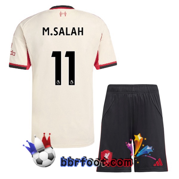 Maillot Foot FC Liverpool (M.SALAH 11) Enfant Exterieur Jaune 2025/2026