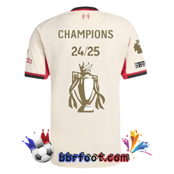 Maillot Foot FC Liverpool Champions Édition Spéciale Exterieur Jaune 2025/2026