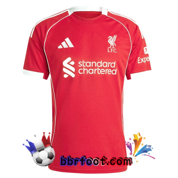 Maillot Foot FC Liverpool Domicile Rouge 2025/2026