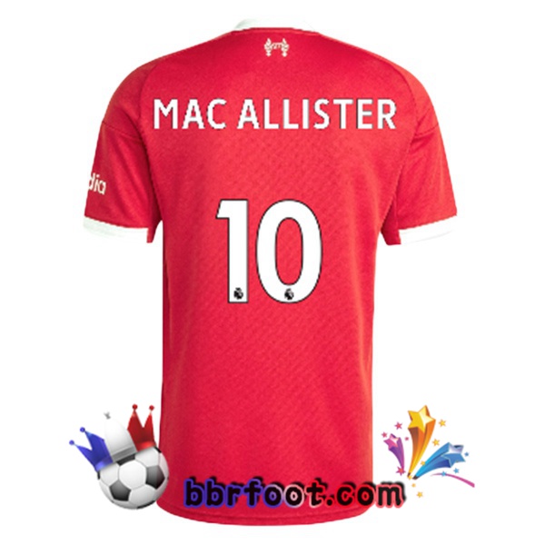 Maillot Foot FC Liverpool (MAC ALLISTER 10) Domicile Rouge 2025/2026