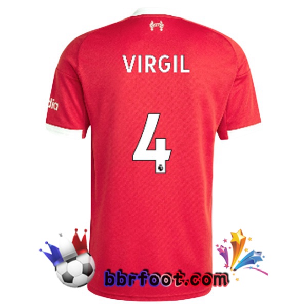 Maillot Foot FC Liverpool (VIRGIL 4) Domicile Rouge 2025/2026